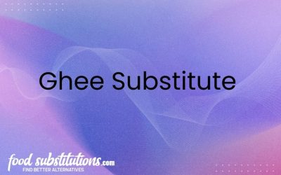 Ghee Substitute