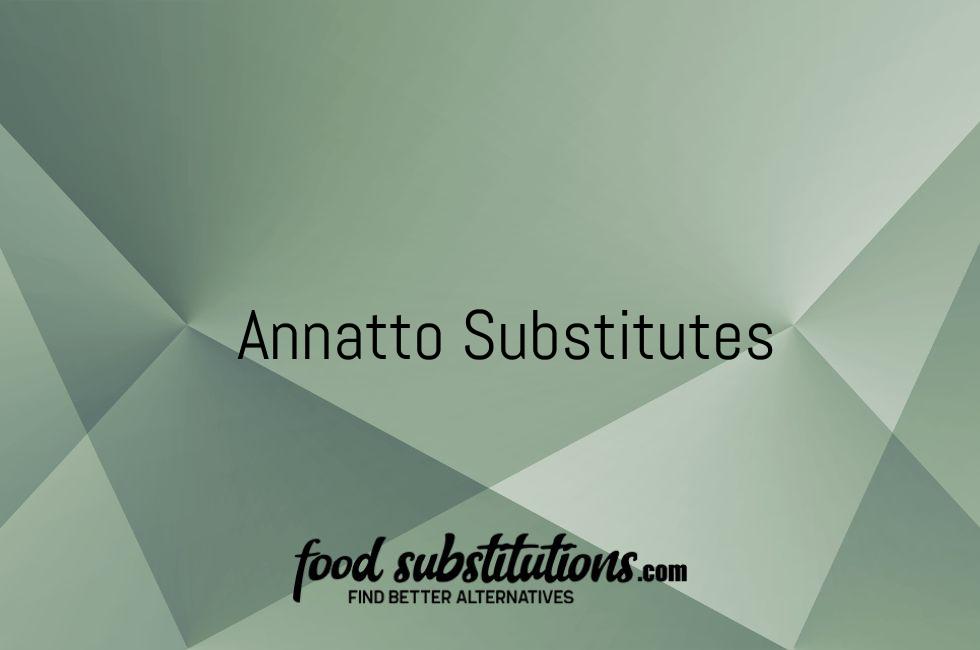 Annatto Substitutes
