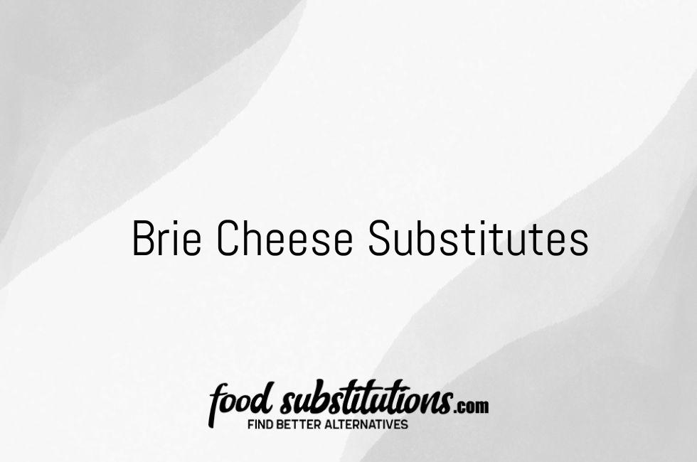 Brie Cheese Substitute – Replacements And Alternatives