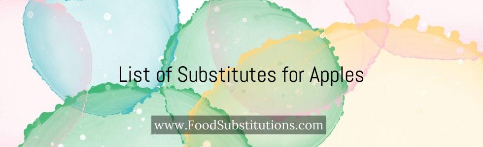 List of Substitutes for Apples