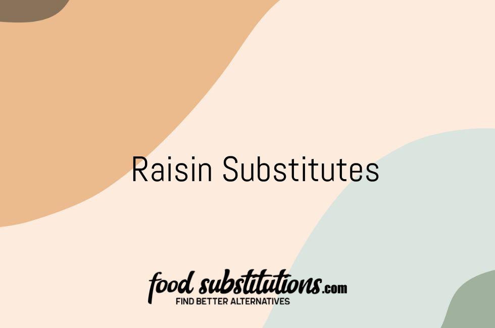 Raisin Substitutes