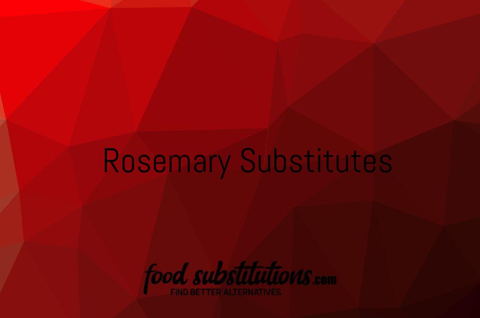 Rosemary Substitutes