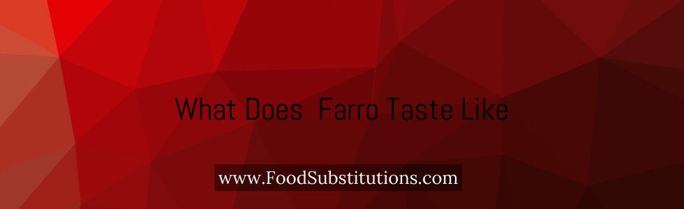 What Does Farro Taste Like