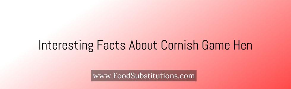 Interesting Facts About Cornish Game Hen