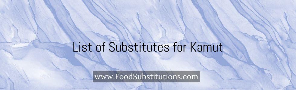 List of Substitutes for Kamut