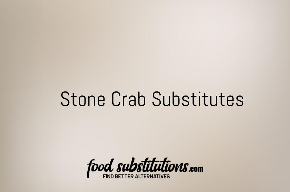 Stone Crab Substitutes