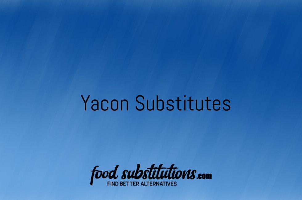 Yacon Substitutes