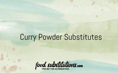 Curry Powder Substitute – Replacements And Alternatives